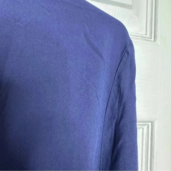 Old Navy Blouse Semi-sheer Buttons Blue Size  Large - Picture 14 of 16